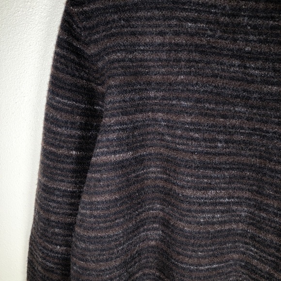 SOLD - Billy Reid Blurred Striped Wool Crew Sweater XL - Picture 4 of 10